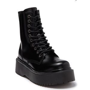 Jeffrey Campbell Sopas Lugged Platform Boots Black